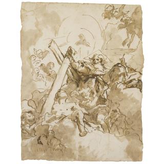 Giovanni Domenico Tiepolo - Christ Received Into Heaven