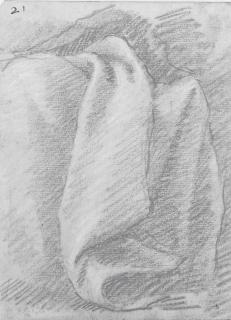 Giovanni Domenico Tiepolo - Etude d\'une draperie