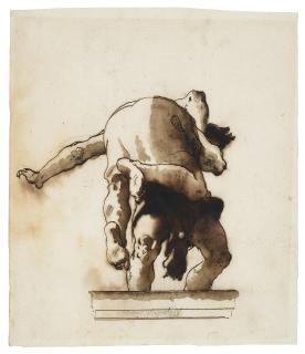 Giovanni Domenico Tiepolo - Hercules and Antaeus