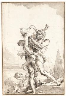 Giovanni Domenico Tiepolo - Hercules And Antaeus