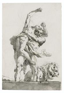 Giovanni Domenico Tiepolo - Hercules and Antaeus