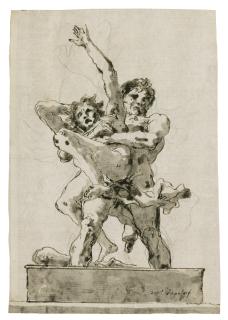Giovanni Domenico Tiepolo - Hercules and Antaeus