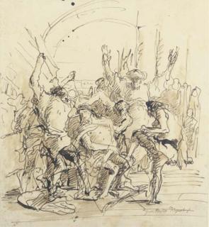 Giovanni Domenico Tiepolo - La Flagellation du Christ