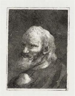Giovanni Domenico Tiepolo - Old Man With A Beard, From Raccolta di Teste Ii (R. 219; de V. 175)