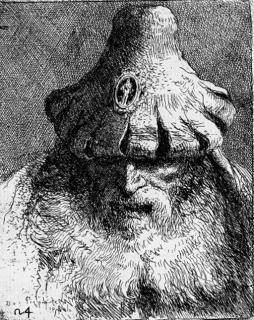 Giovanni Domenico Tiepolo - Old Man with conical Hat, from Raccolte di Teste