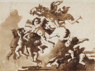 Giovanni Domenico Tiepolo - Putti in the Clouds