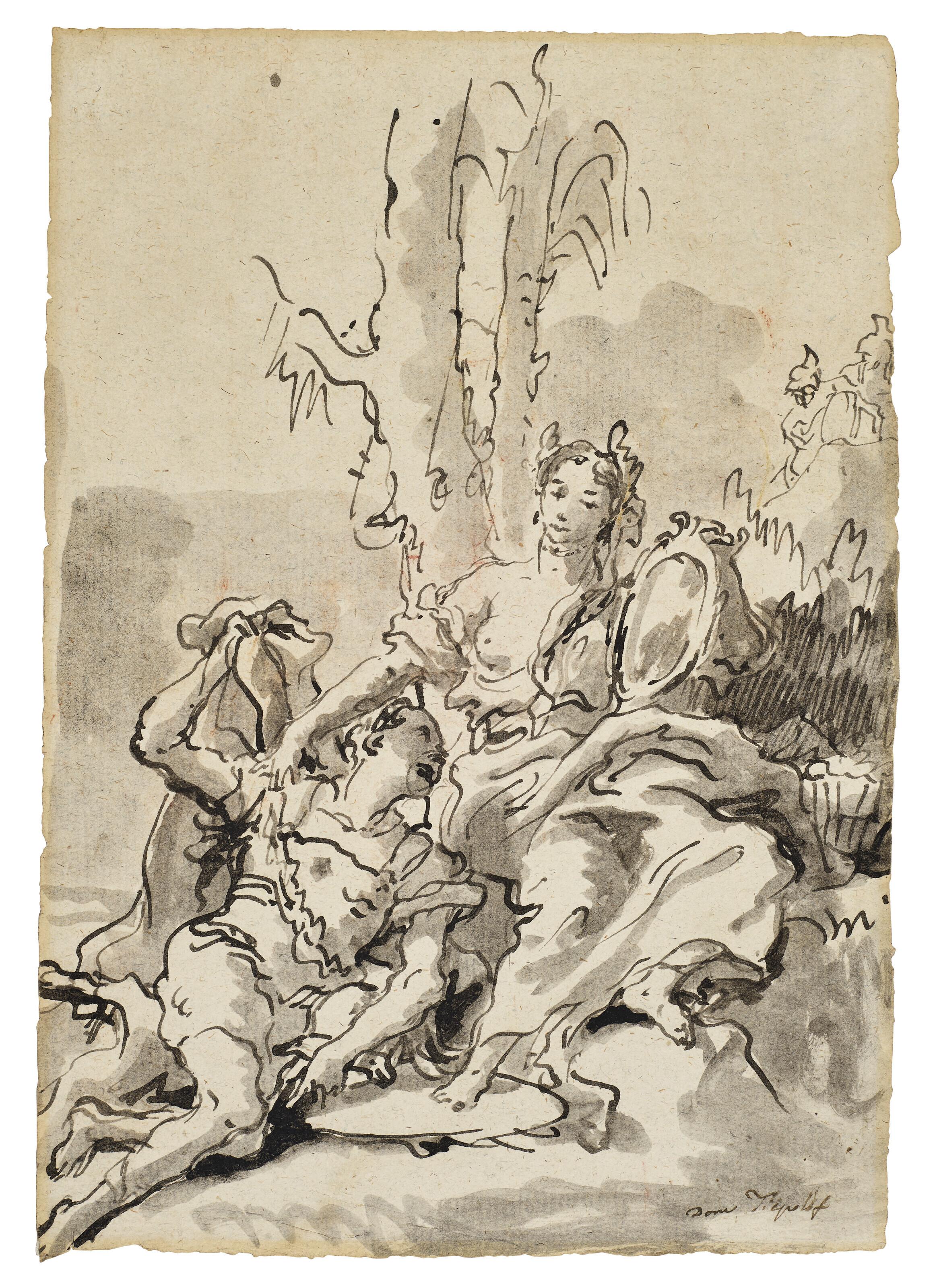 Giovanni Domenico Tiepolo - Rinaldo and Armida