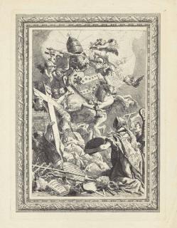 Giovanni Domenico Tiepolo - The Arts Paying Homage To The Papal Authority Of Pope Pius Vi