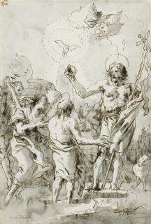 Giovanni Domenico Tiepolo - The Baptism of Christ