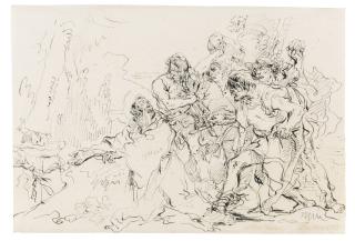 Giovanni Domenico Tiepolo - The Death Of Saint Peter Martyr Of Verona