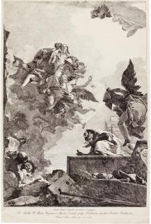 Giovanni Domenico Tiepolo - The Virgin Appearing To Saint Simon Stock (D. 57; R. 98)