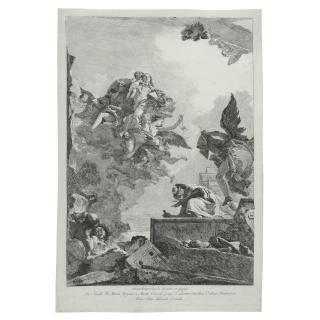 Giovanni Domenico Tiepolo - The Virgin Appearing To St. Simon Stock (De Vesme 57; Rizzi 98)