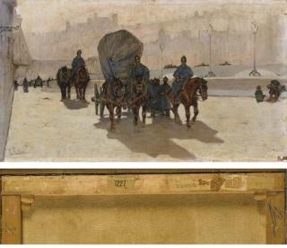 Giovanni Fattori - Artiglieri sul Lungarno