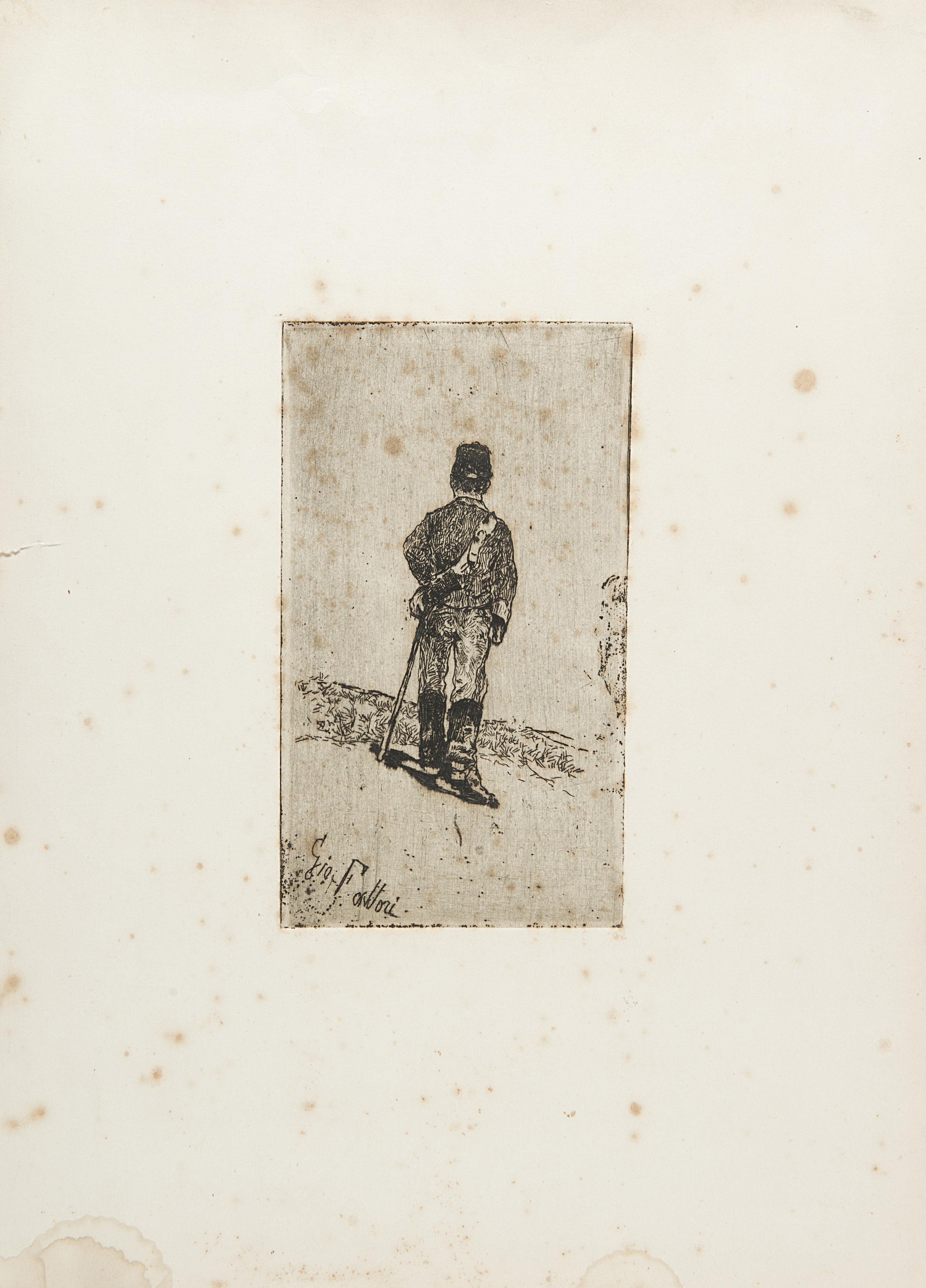 Giovanni Fattori - Carabiniere di spalle