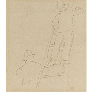 Giovanni Fattori - Coloni Sulla Scala