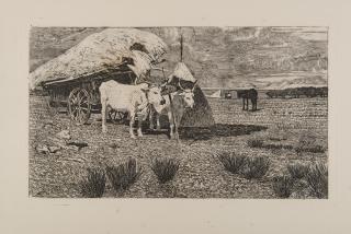 Giovanni Fattori - Oxen and wagon