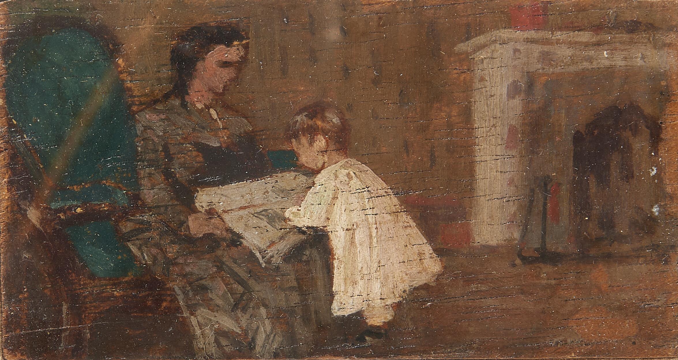 Giovanni Fattori - Ritratto della signora Angioli