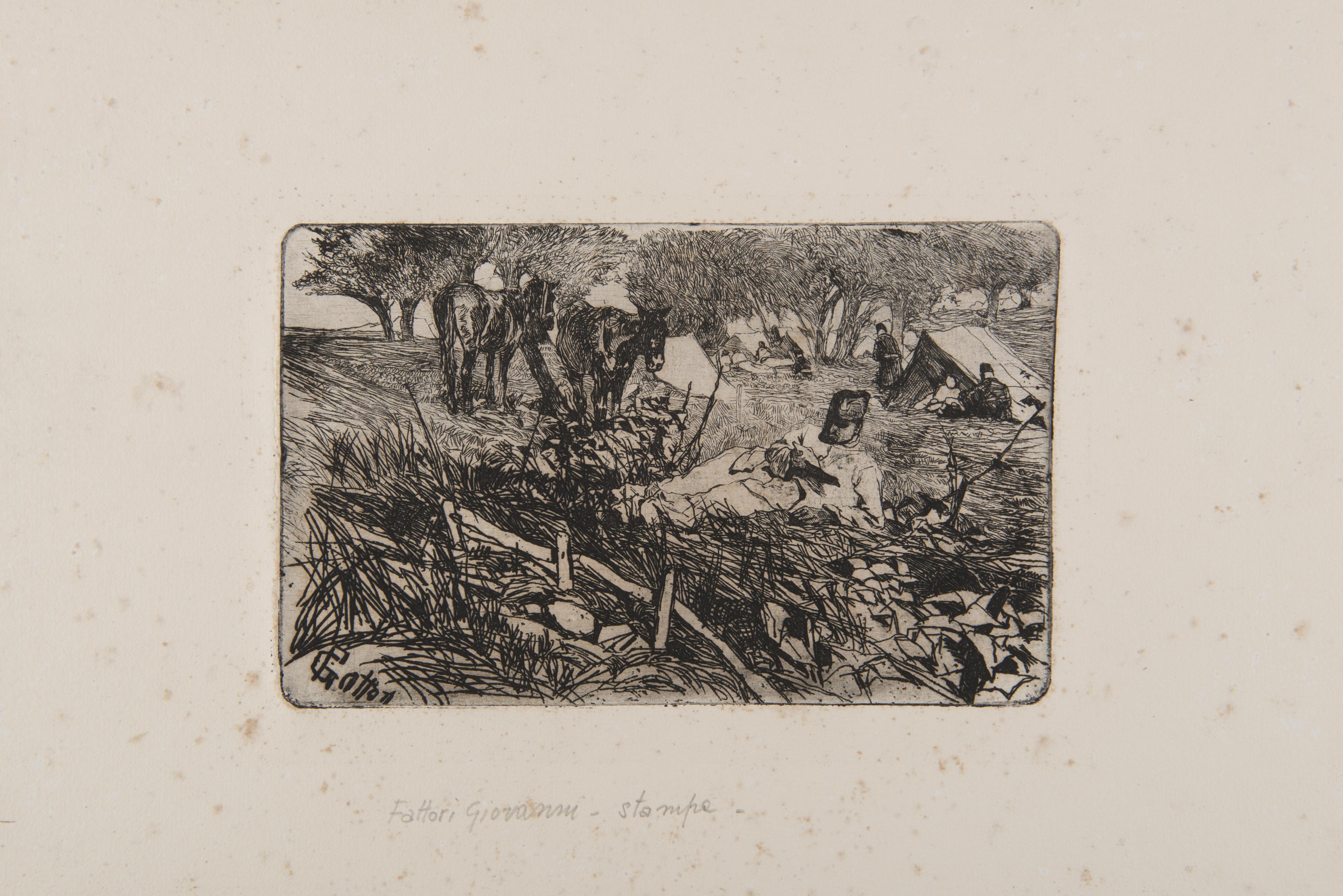 Giovanni Fattori - The letter at camp