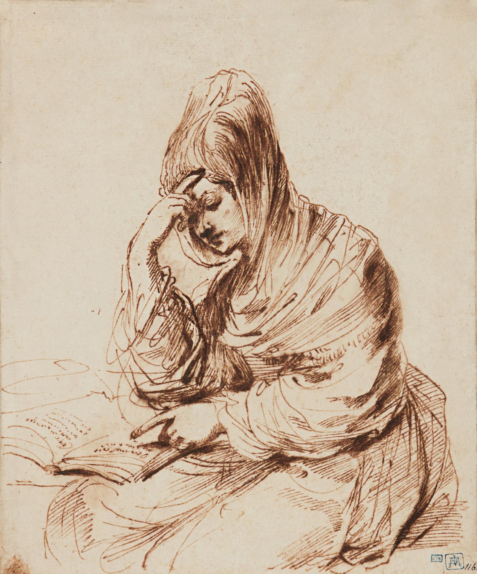 Giovanni Francesco Barbieri - A Sibyl Reading