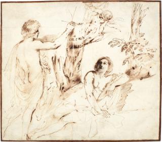 Giovanni Francesco Barbieri - Angelica And Medoro