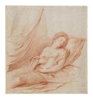 Giovanni Francesco Barbieri - Cleopatra bitten by the asp