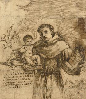Giovanni Francesco Barbieri - Saint Anthony of Padua with the Christ Child