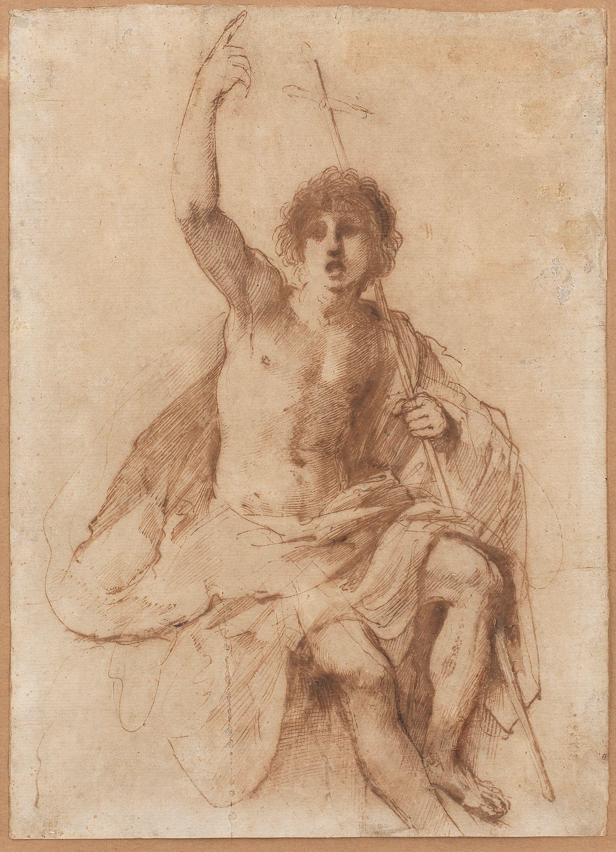 Giovanni Francesco Barbieri - Study for Saint John the Baptist