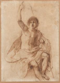Giovanni Francesco Barbieri - Study for Saint John the Baptist