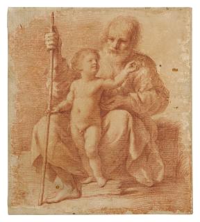 Giovanni Francesco Barbieri - The Christ Child With St. Joseph