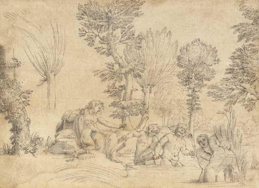 Giovanni Francesco Grimaldi - Latona Turning Lycian Peasants Into Frogs