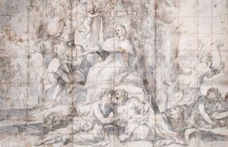 Giovanni Francesco Romanelli - The Apotheosis of Cardinal Mazarin