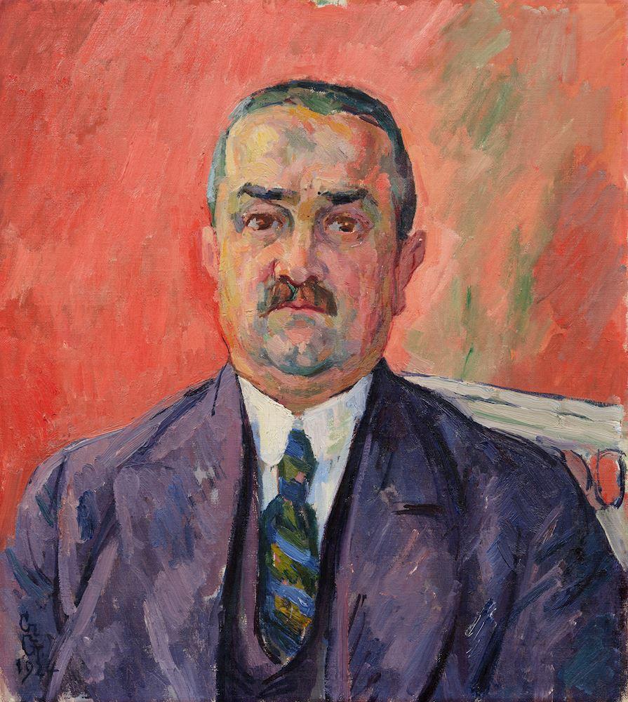 Giovanni Giacometti - Bildnis Karl Balsiger. 1924.