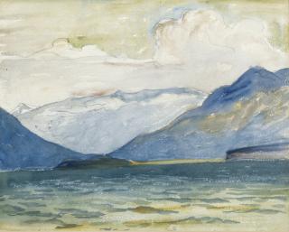Giovanni Giacometti - Blick Von Plaun Da Lej Gegen Die Halbinsel Chasté View From Plaun Da Lej Towards Chasté Peninsula