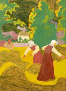 Giovanni Giacometti - Heuerinnen. Um 1903.