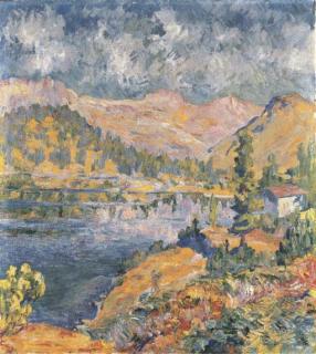 Giovanni Giacometti - Lago di Cavloccio, Um 1922