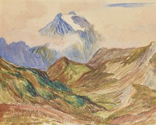 Giovanni Giacometti - Piz Margna mit Wolken