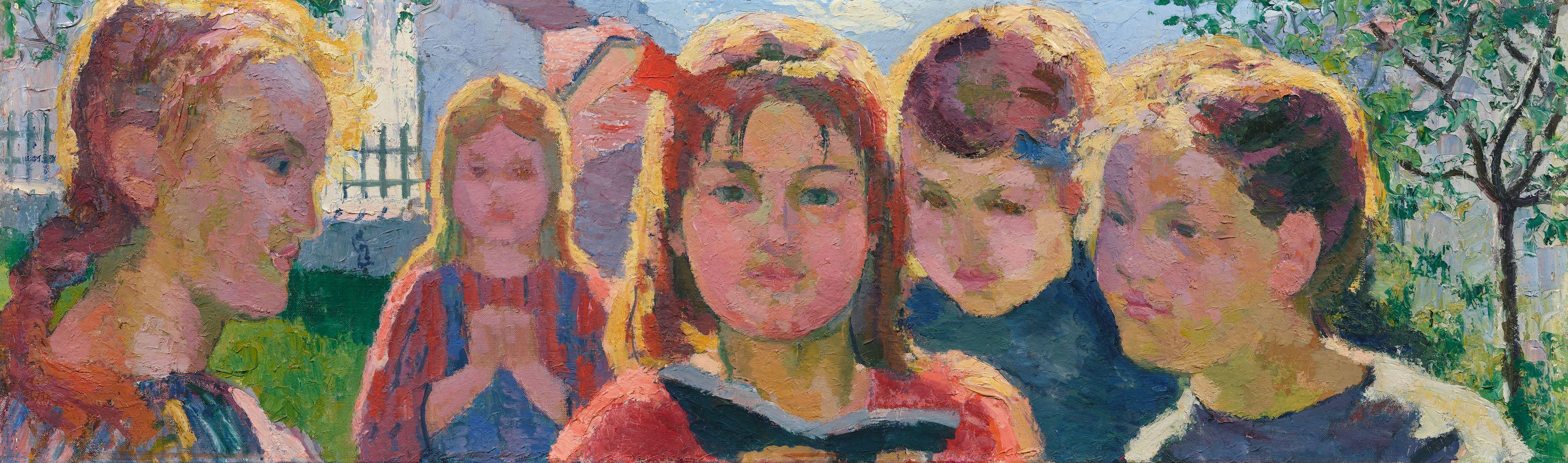 Giovanni Giacometti - Sopraporta per Balsiger. 1927.