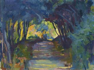 Giovanni Giacometti - Waldweg, 1917