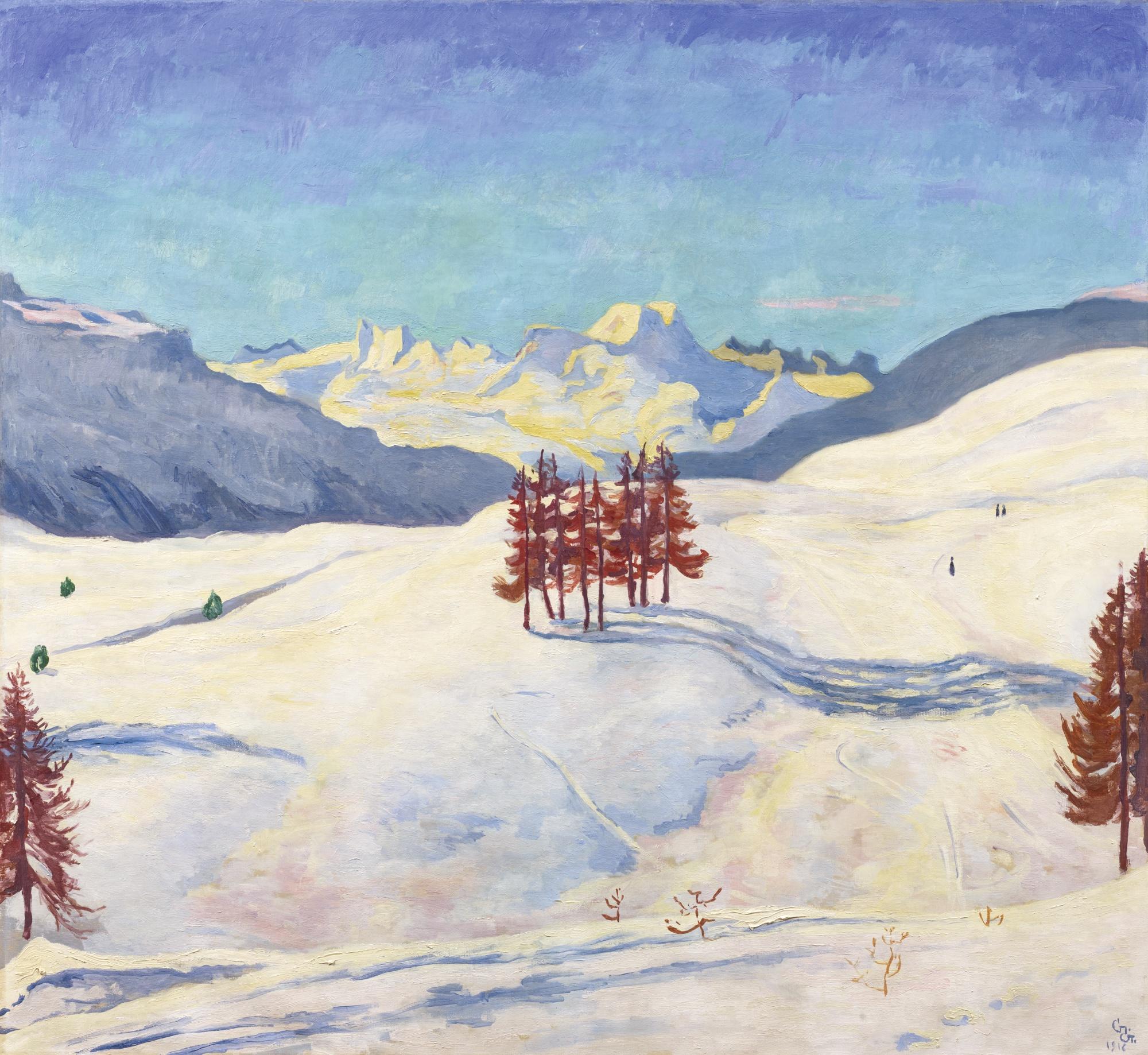 Giovanni Giacometti - Winter Bei St. Moritz, 1916