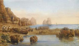 Giovanni Giordano Lanza - Pescatori a Capri