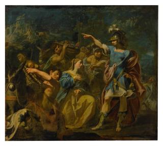 Giovanni Gioseffo Dal Sole - David meeting Abigail