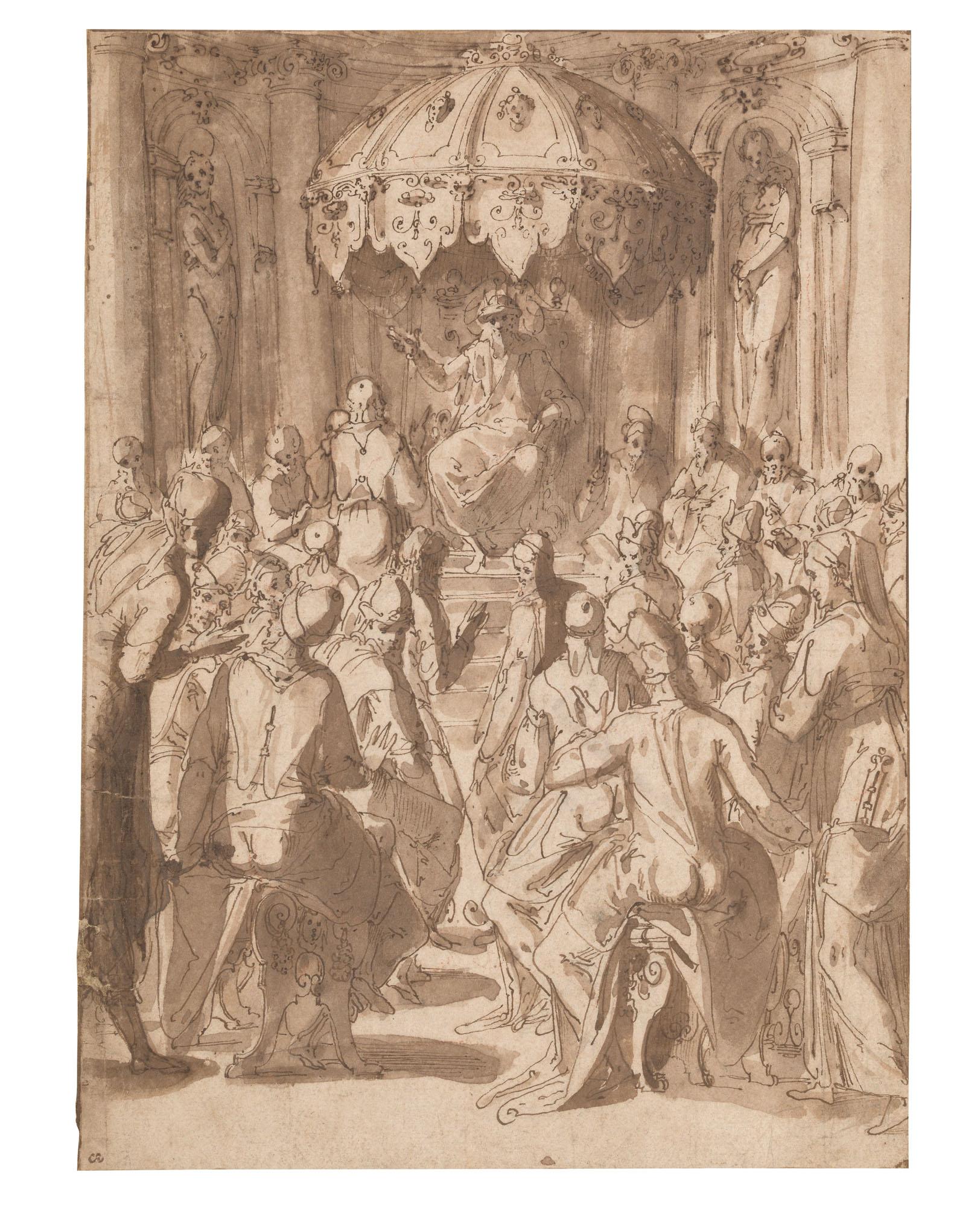 Giovanni Guerra - A scene from the life of Ahasuerus