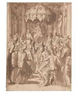 Giovanni Guerra - A scene from the life of Ahasuerus