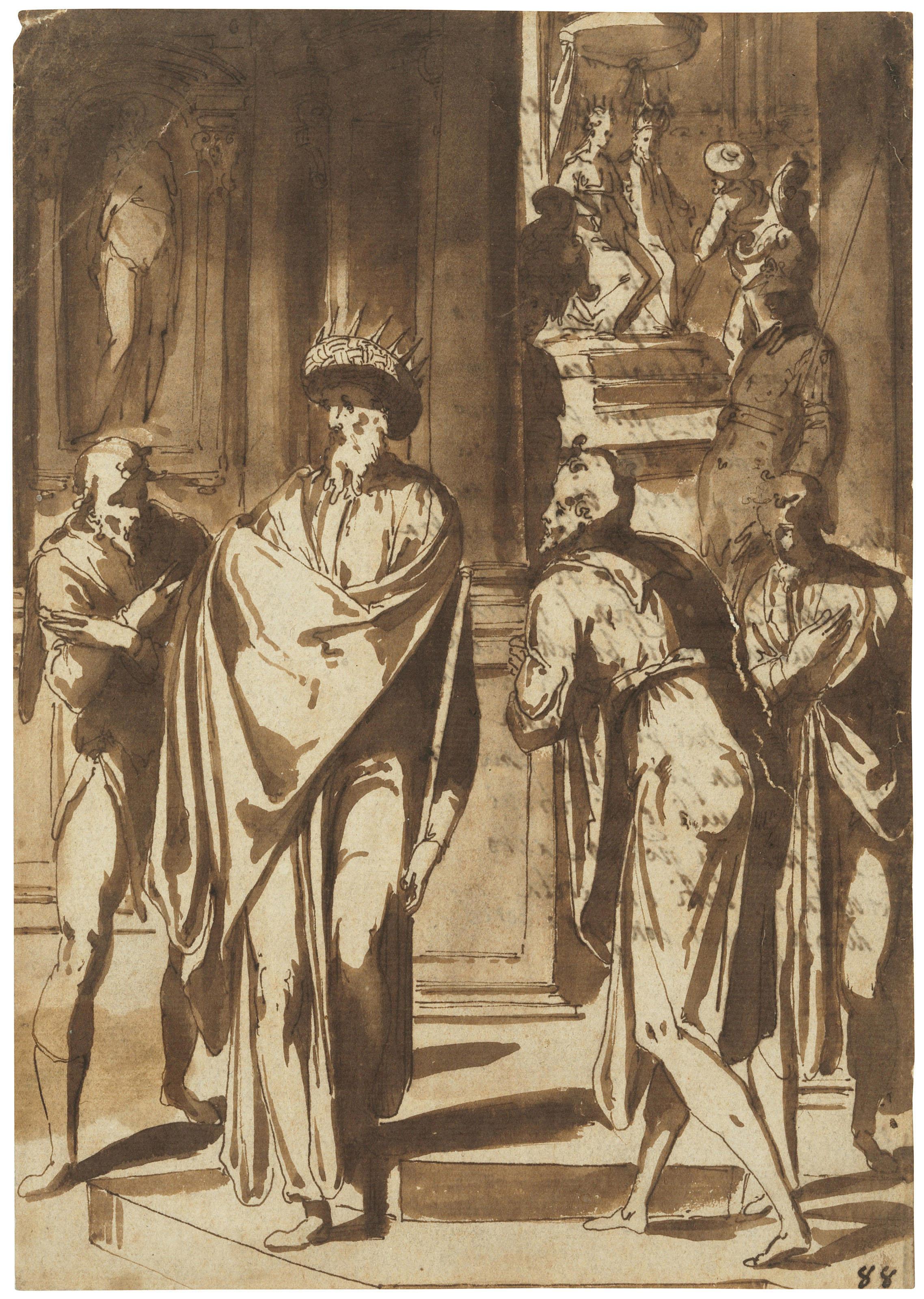 Giovanni Guerra - Courtiers pleading with Ahasuerus