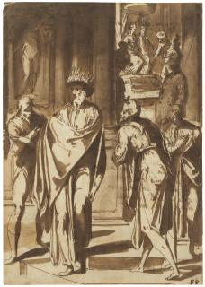 Giovanni Guerra - Courtiers pleading with Ahasuerus
