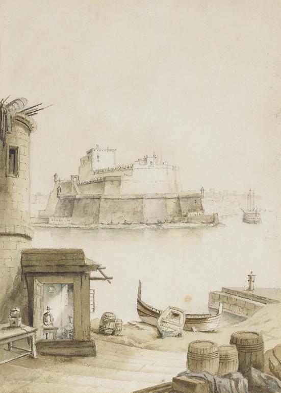 Giovanni Jean Schranz - The Fort of St Angelo, Valletta, Malta
