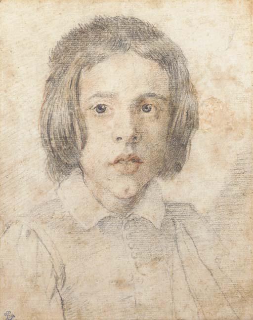Giovanni Lorenzo Bernini - A young boy with long hair, bust-length