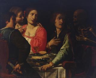 Giovanni Martinelli - Memento mori: Death comes to the table