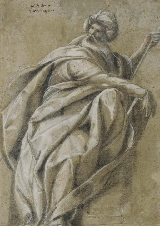 Giovanni Mauro Della Rovere - Un prophète assis, tenant un bâton et un livre