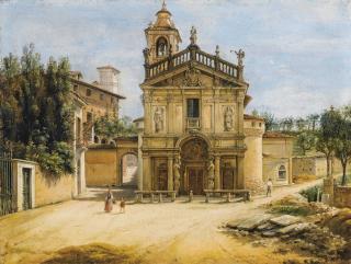 Giovanni Migliara - La chiesa della Madonnina in Prato a Varese